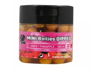 LK BAITS MINI Boilies DIPPED 12mm 150ml SWEET PINEAPPLE 