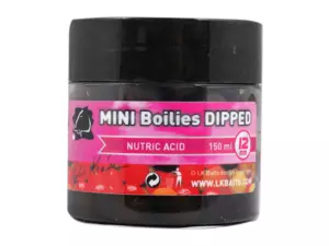 LK BAITS MINI Boilies DIPPED 12mm 150ml NUTRIC ACID