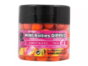 LK BAITS MINI Boilies DIPPED 12mm 150ml COMPOT N.H.D.C.