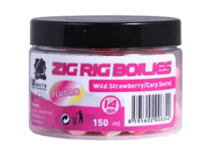 LK Baits Zig Rig Boilie Wild Strawberry/Carp Secret 14mm, 150 ml