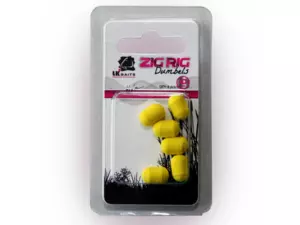 LK Baits ZIG RIG Dumbels Pop–Up – Yellow