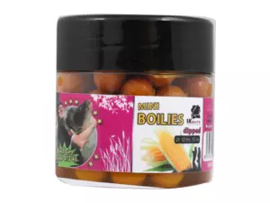 LK BAITS MINI Boilies DIPPED 12mm 150ml Word Record Corn