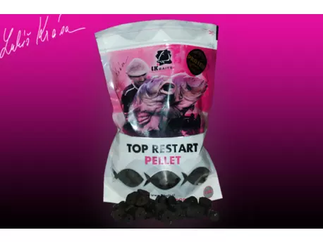 LK BAITS Top ReStart Pellet Black Protein 12-17mm, 1kg