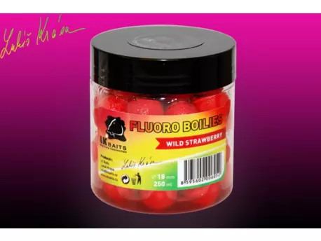 LK BAITS Fluoro Boilies Wild Strawberry