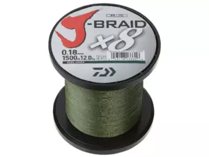 DAIWA J-Braid X8 Tm. zelená