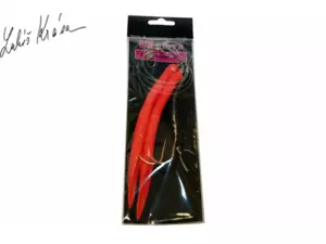 LK Baits Návazec na tresky 12/0 14cm Glitter Lumino Red/Červený