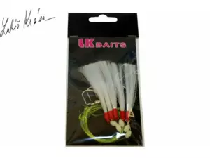 LK Baits Návazec na moře 3/0 0,60/0,40mm glitter - bílý