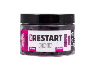 LK Baits Pop-up Top ReStart Purple Plum 14mm 150ml +dip