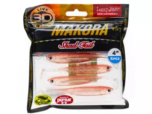 LUCKY JOHN 3D MAKORA SHAD TAIL 4" barva 001