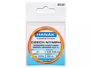 HANÁK Competition Czech Nymph monofilní ujímaný 4,5 m