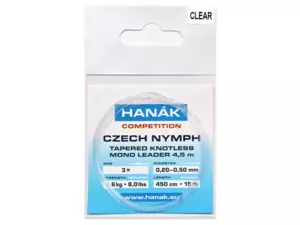 HANÁK Competition Czech Nymph monofilní ujímaný 4,5 m