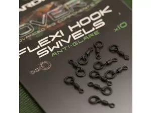 Obratlíky Gardner Covert Flexi Hook Swivels, vel.20, 10ks