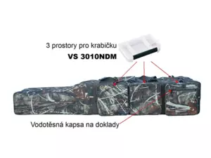 SURETTI Obal na prut dvoukomorový 95cm