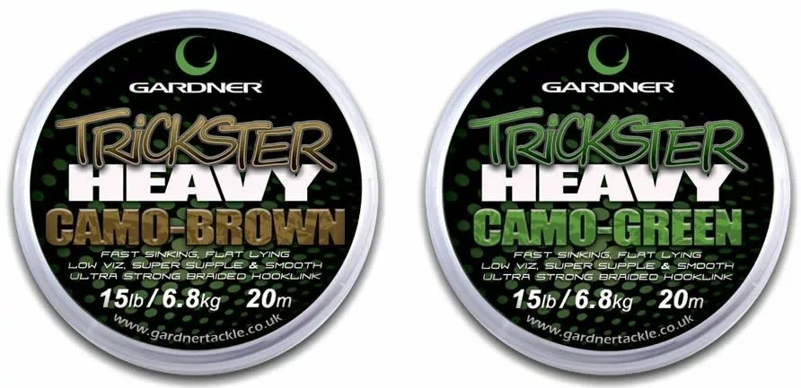 GARDNER Spl. šňůra návazcová Trickster Heavy Brown 20m
