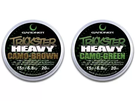 GARDNER Spl. šňůra návazcová Trickster Heavy Brown 20m