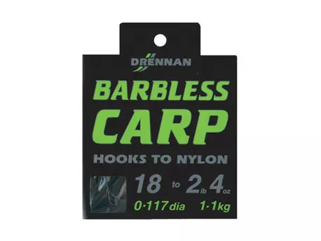 DRENNAN Návazce Barbless Carp vel.14 / 3lb 6oz