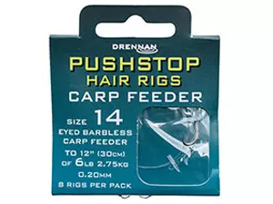 DRENNAN Návazce Pushstop H'Rig Carp Feeder vel.10 / 8lb