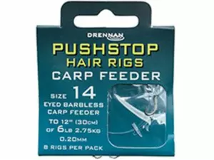 DRENNAN Návazce Pushstop H'Rig Carp Feeder vel.10 / 8lb