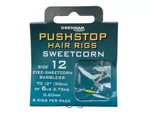 DRENNAN Návazce Pushstop H'Rig Sweetcorn vel.10 / 8lb