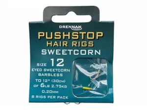 DRENNAN Návazce Pushstop H'Rig Sweetcorn vel.10 / 8lb