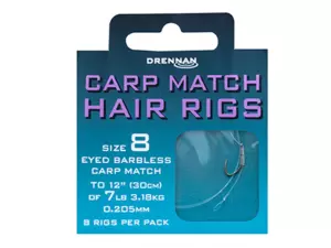 DRENNAN Návazce Carp Match Hair Rigs 10 / 6lb