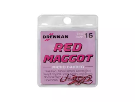 DRENNAN Háčky Red Maggot vel.14