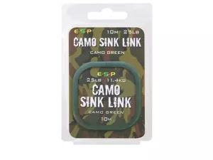 ESP Návazcová šňůka Camo Sink Link Green 25lb