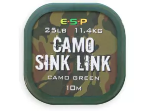 ESP Návazcová šňůka Camo Sink Link Green 25lb