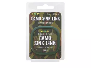 ESP Návazcová šňůka Camo Sink Link Green 20lb