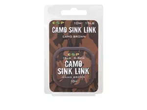 ESP Návazcová šňůka Camo Sink Link Brown 15lb