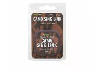 ESP Návazcová šňůka Camo Sink Link Brown 15lb