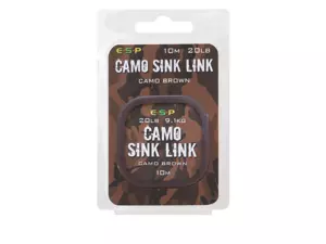 ESP Návazcová šňůka Camo Sink Link Brown 20lb