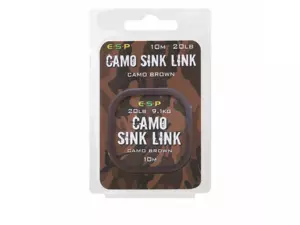 ESP Návazcová šňůka Camo Sink Link Brown 20lb