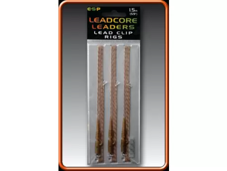 ESP Návazec Leadcore Lead Clip 1m Sandy Gravel