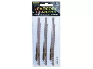 ESP Návazec Leadcore Lead Clip 1m Sandy Gravel