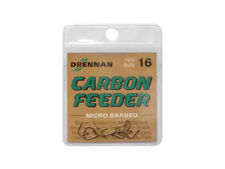 DRENNAN Háčky Carbon Feeder vel.6