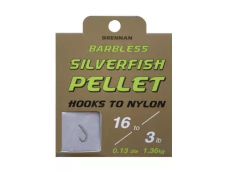 DRENNAN Návazce Silverfish Pellet Barbless vel. 14 / 3lb