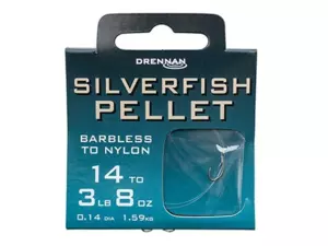 DRENNAN Návazce Silverfish Pellet Barbless vel. 14 / 3lb