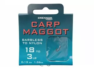 DRENNAN Návazce Carp Maggot Barbless vel.14 / 4lb