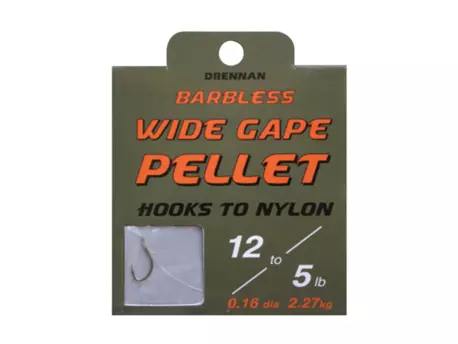 DRENNAN Návazce Wide Gape Pellet Barbless vel. 10 / 6lb