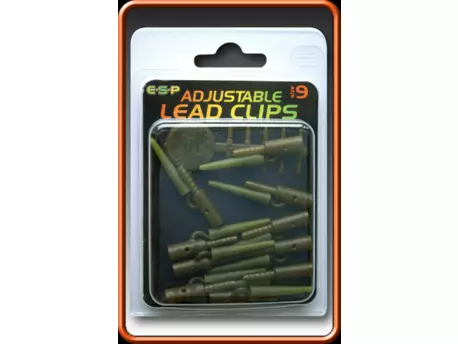 ESP Adjustable Lead Clips Camo Brown