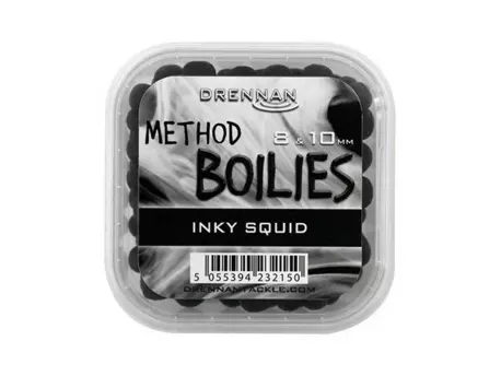 DRENNAN Method Boilies 8 & 10 mm Inky Squid