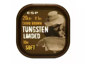 ESP Tungsten Loaded 10m 20lb 9,1kg Camo Brown Soft