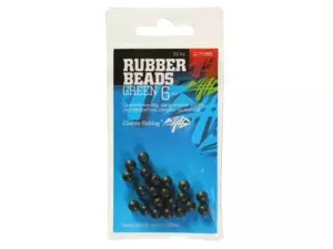 GIANTS FISHING Gumové kuličky Rubber Beads Transparent Green 6mm,20ks