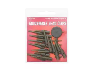 ESP Adjustable Lead Clips Weedy Green