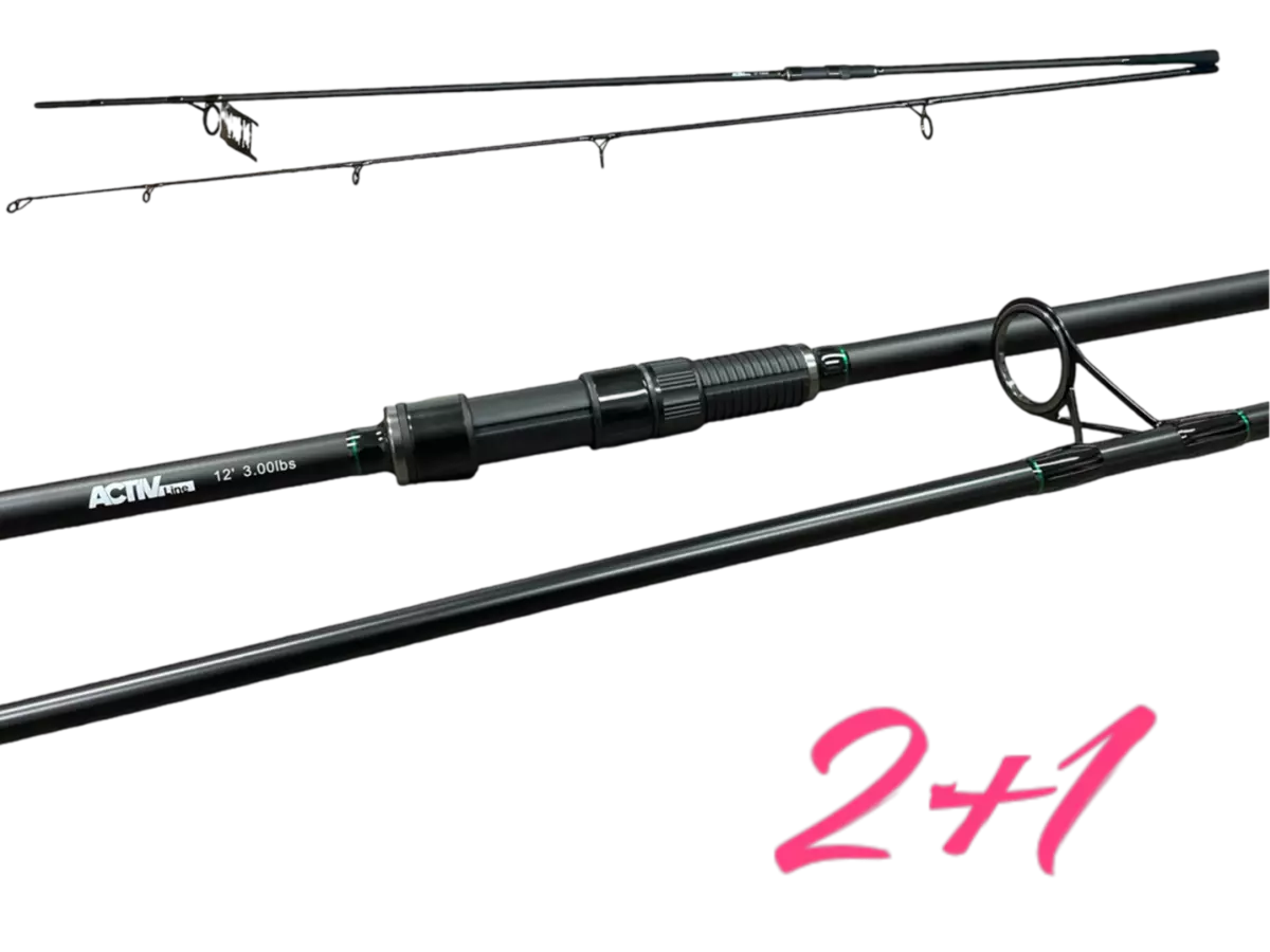LK Baits AKCE 2+1 Prut ActivLine 12‘ 3lb + ActivLine 3lb