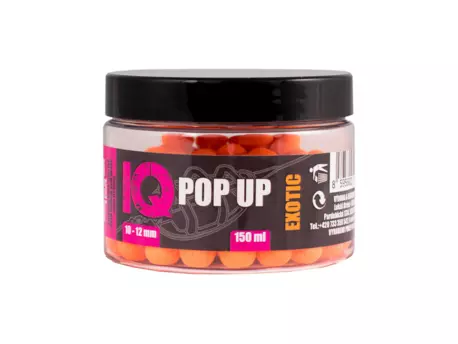 LK BAITS IQ Method Feeder Pop UP Fluoro Boilies 10-12mm,150 ml Exotic