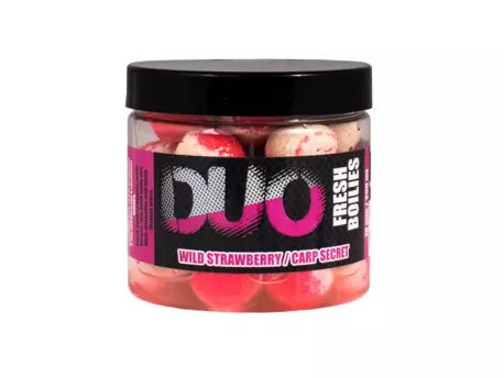 LK Baits DUO X-Tra Fresh Boilies Wild Strawberry/Carp Secret 18mm 200ml