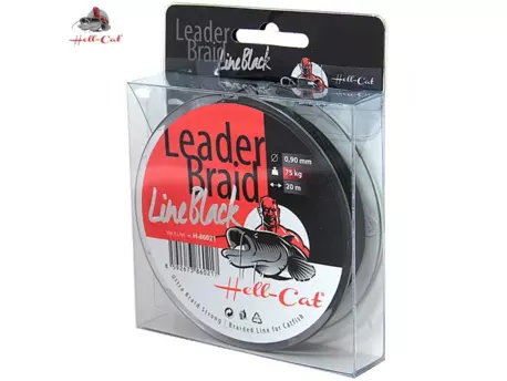 Hell-Cat Návazcová šňůra Leader Braid Line Black 0,90mm, 75kg, 20m