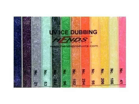 HENDS UV ICE DUBBING BOX - 12 BAREV - NEW 2014